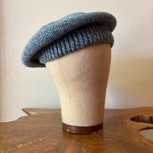 Vintage Eddie Bauer Knitted Beret Wool Blend Made in USA Artist Sophisticated